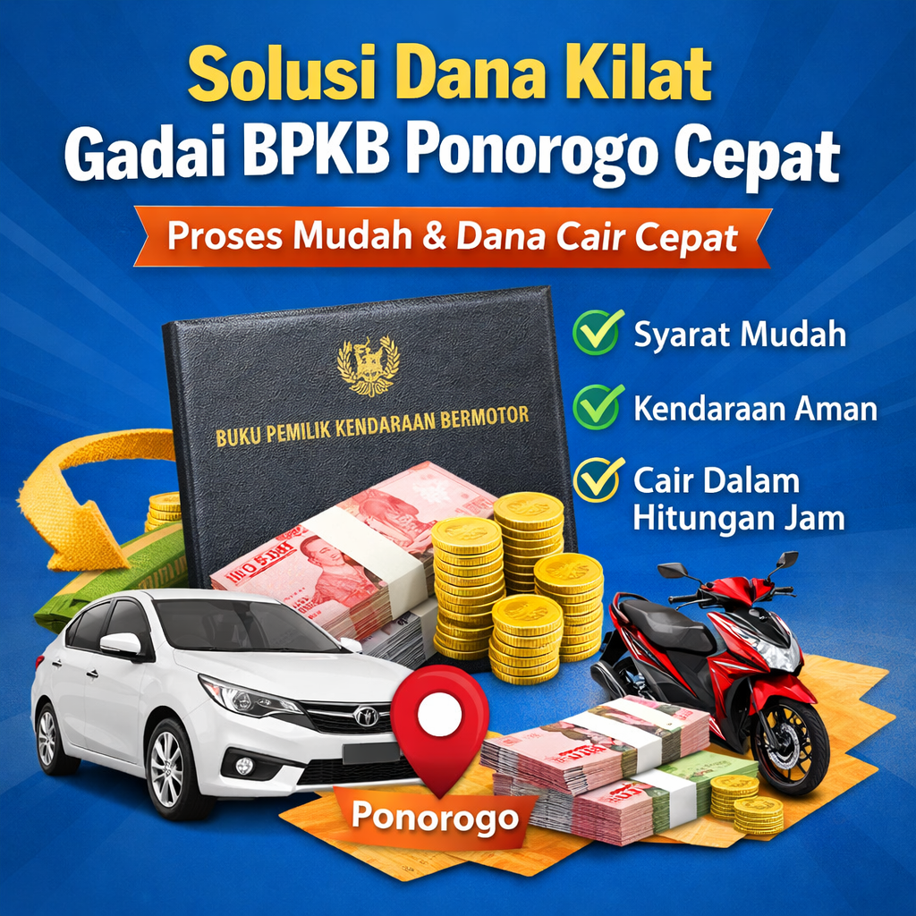 Cara Praktis Kredit Jaminan BPKB Ponorogo Cepat Cair