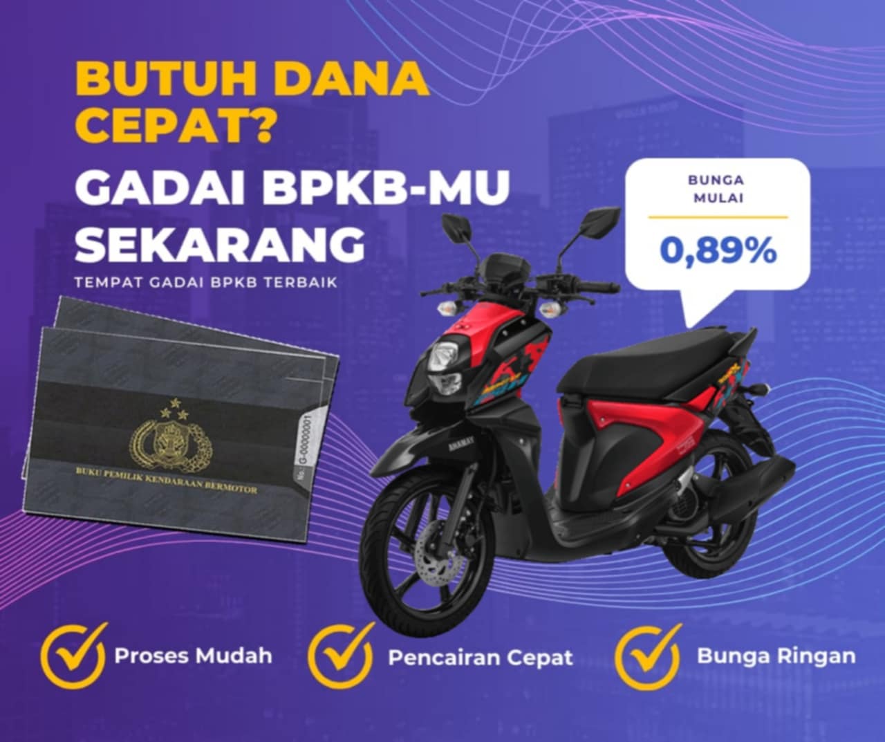 Kredit Jaminan Bpkb Motor Yamaha Xride Lbp Dapat Dana Berapa? Seperti Ini Simulasinya